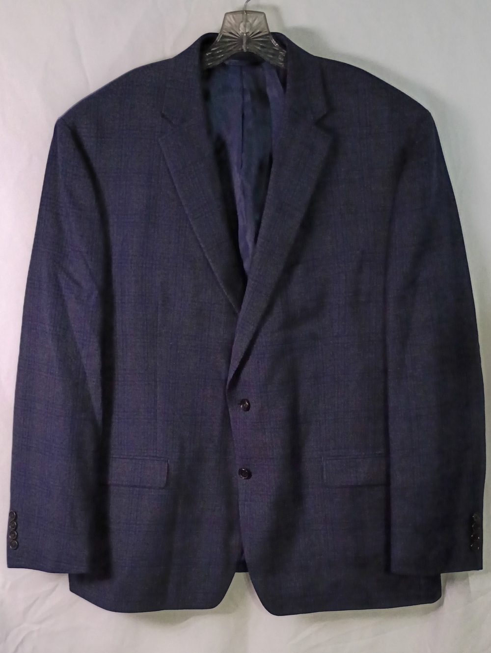 Lauren Ralph Lauren Men's Navy Blue 100% Wool Blazer - Classic Two-Button